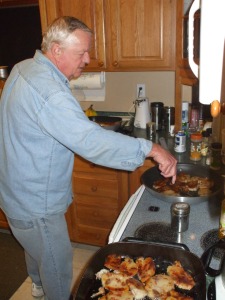 Dick cooking his mother's family favorite recipe for kroppkaka
